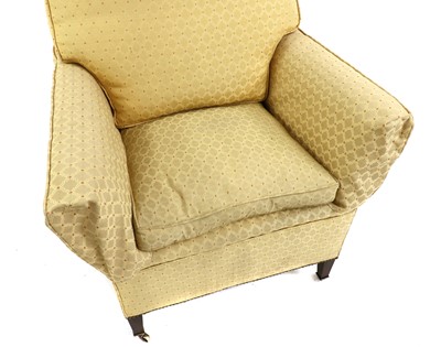 Lot 455 - An Edwardian upholstered armchair