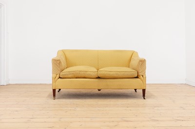 Lot 393 - A small upholstered sofa by Howard & Sons