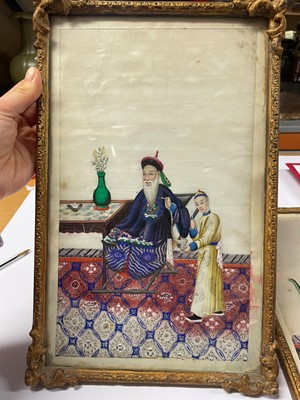 Lot 146 - Two Chinese pith paper paintings