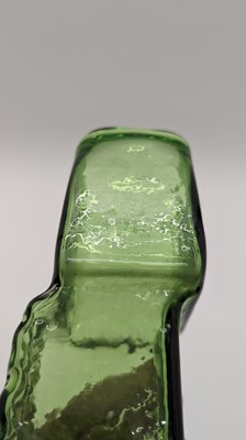 Lot 150 - A Whitefriars Textured range Meadow Green Drunken Bricklayer vase