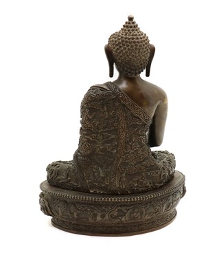 Lot 78 - A Chinese bronze Buddha