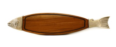Lot 245A - A large hardwood salmon serving board