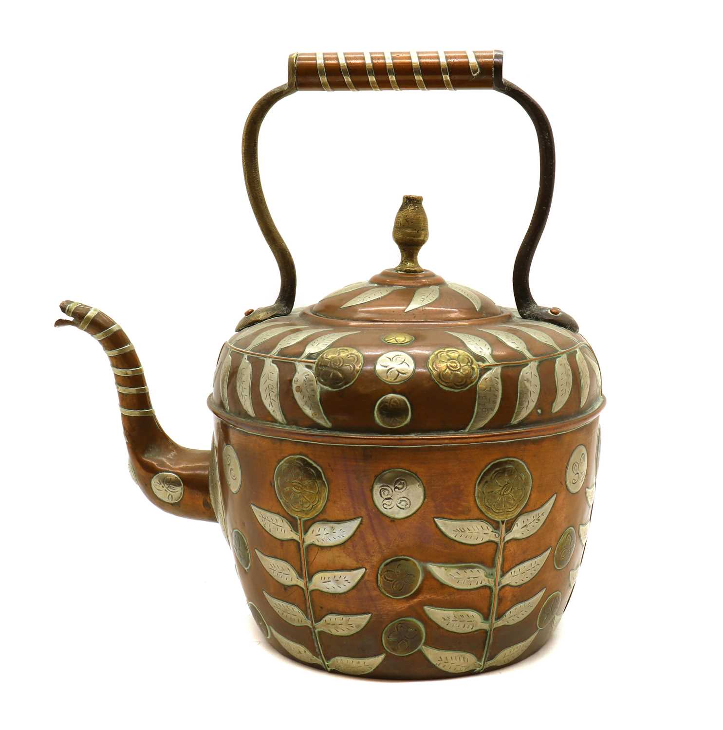 Lot 185 An Islamic copper kettle