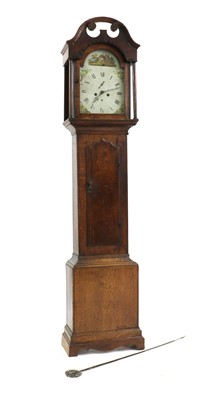 Lot 439 - A George III mahogany 8 day longcase clock