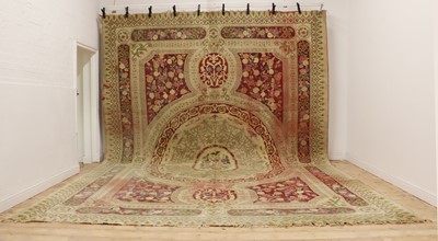 Lot 364 - A Aubusson style woollen rug