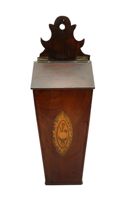 Lot 218 - A George III mahogany candle box