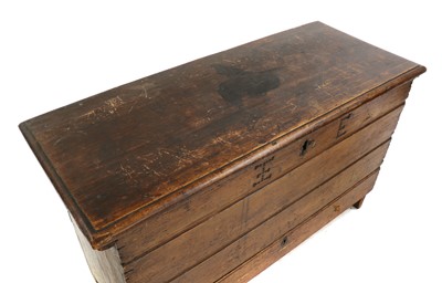 Lot 379 - A pine mule chest