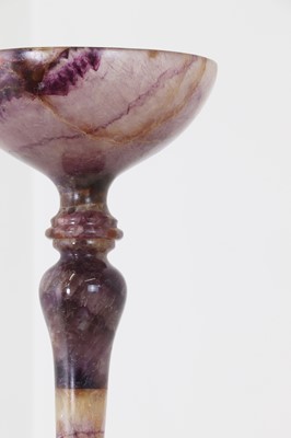 Lot 161 - A Blue John or Derbyshire fluorspar chalice