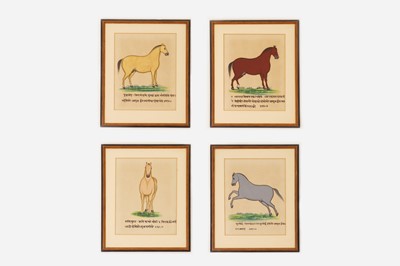 Lot 317 - A set of four Udaipur School paintings of Marwari horses