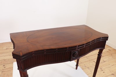 Lot 582 - A George III mahogany card table in the manner of Ince and Mayhew