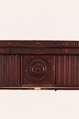 Lot 582 - A George III mahogany card table in the manner of Ince and Mayhew