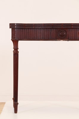 Lot 582 - A George III mahogany card table in the manner of Ince and Mayhew