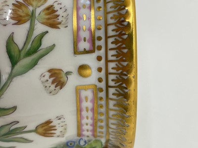 Lot 129 - A Royal Copenhagen 'Flora Danica' porcelain chocolate cup, cover and saucer
