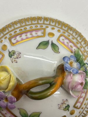 Lot 129 - A Royal Copenhagen 'Flora Danica' porcelain chocolate cup, cover and saucer