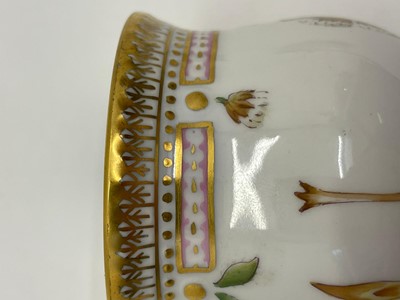 Lot 129 - A Royal Copenhagen 'Flora Danica' porcelain chocolate cup, cover and saucer