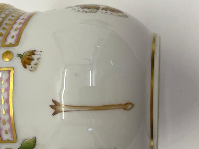 Lot 129 - A Royal Copenhagen 'Flora Danica' porcelain chocolate cup, cover and saucer