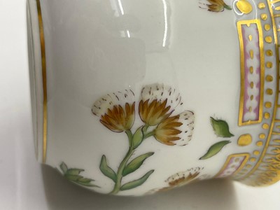 Lot 129 - A Royal Copenhagen 'Flora Danica' porcelain chocolate cup, cover and saucer