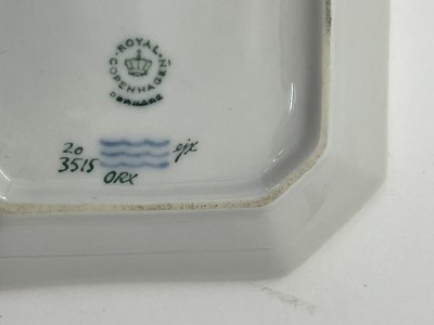 Lot 129 - A Royal Copenhagen 'Flora Danica' porcelain chocolate cup, cover and saucer