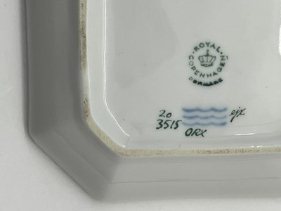 Lot 129 - A Royal Copenhagen 'Flora Danica' porcelain chocolate cup, cover and saucer