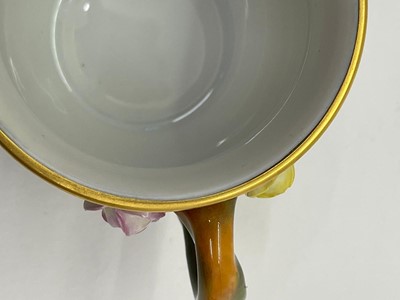 Lot 129 - A Royal Copenhagen 'Flora Danica' porcelain chocolate cup, cover and saucer
