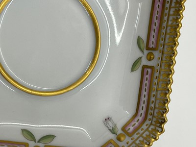 Lot 129 - A Royal Copenhagen 'Flora Danica' porcelain chocolate cup, cover and saucer