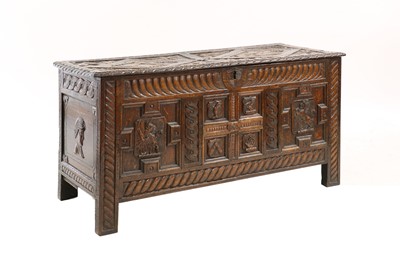 Lot 420 - An oak coffer