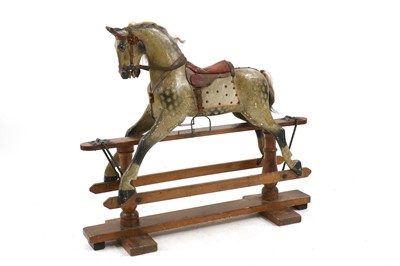 Lot 412 - A late Victorian rocking horse