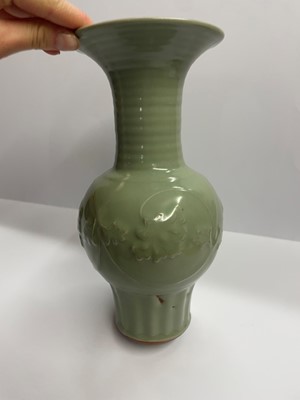 Lot 83 - A Chinese celadon vase