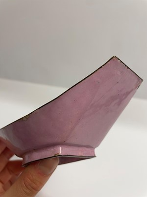 Lot 84 - A Chinese painted enamel tea bowl and tray