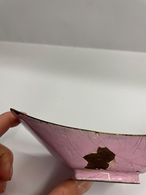 Lot 84 - A Chinese painted enamel tea bowl and tray