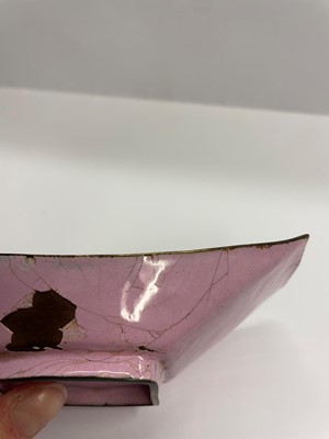 Lot 84 - A Chinese painted enamel tea bowl and tray