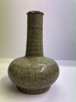 Lot 79 - A Chinese celadon glazed bottle vase