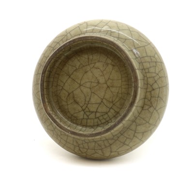 Lot 79 - A Chinese celadon glazed bottle vase