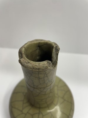 Lot 79 - A Chinese celadon glazed bottle vase