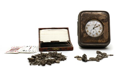 Lot 74 - A silver-plated farmers pocket watch