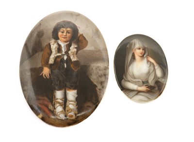 Lot 130A - A KPM porcelain plaque