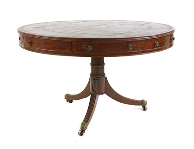 Lot 441 - A mahogany drum table