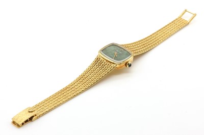 Lot 352 - A ladies' 18ct gold Miss Tudor Geneve mechanical bracelet watch