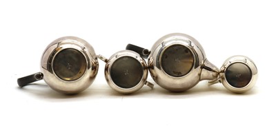 Lot 47 - A silver plated Christofle tea service