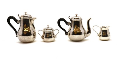 Lot 47 - A silver plated Christofle tea service