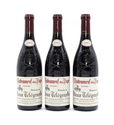 Lot 148 - Chateauneuf-du-Pape, La Crau, Domaine du Vieux Telegraph, 2001 (3)