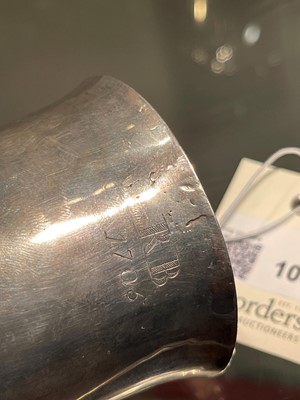 Lot 108 - A plain James II East Anglian provincial silver beaker