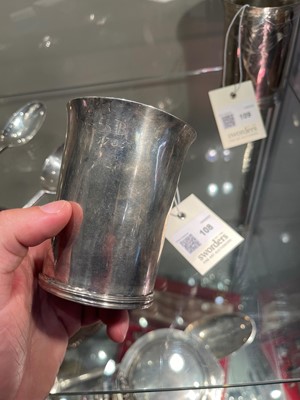 Lot 108 - A plain James II East Anglian provincial silver beaker