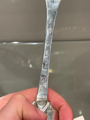 Lot 105 - A William III East Anglian provincial silver trefid spoon