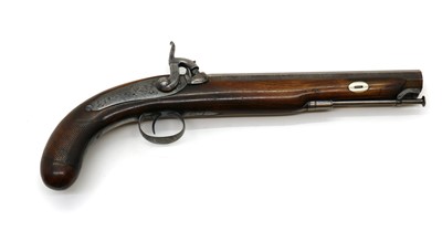 Lot 100 - A percussion duelling pistol