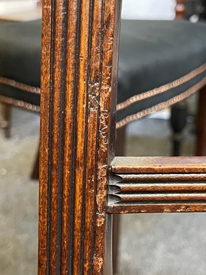 Lot 300 - A set of twelve George III mahogany dining chairs