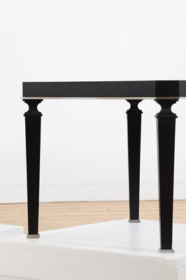 Lot 301 - A pair of ebonised occasional tables