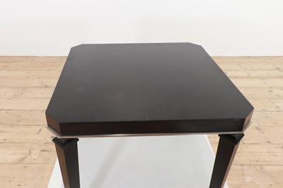 Lot 301 - A pair of ebonised occasional tables