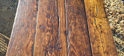 Lot 310 - An oak refectory table