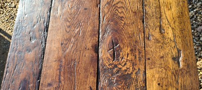 Lot 310 - An oak refectory table